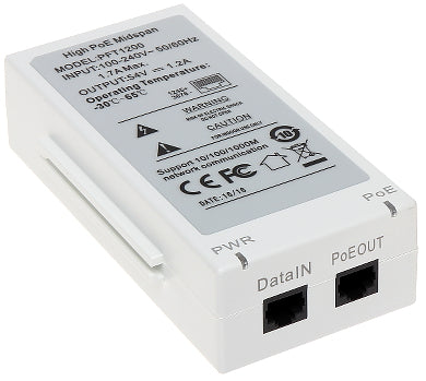 High PoE Power Adapter PFT1200 60W from My Store, showing the compact power supply with Ethernet connection ports.