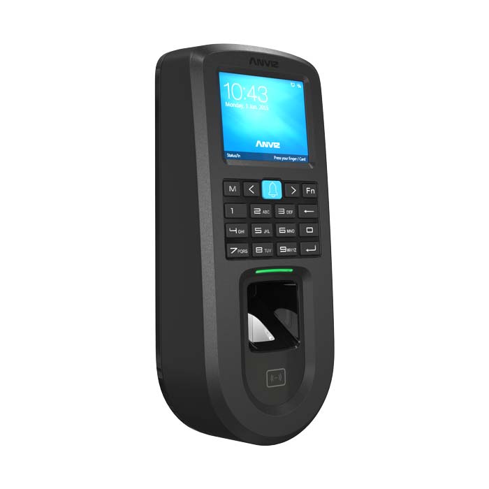 My Store Vf30 Pro standalone access control reader with Linux-based 1GHz processor, featuring a sleek design and 2.4-inch display.