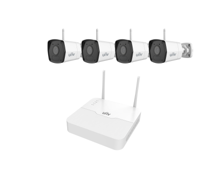 Uniview UNV WiFi Camera Kit, 4 Channel NVR + 4 x 2MP IP Bullet, 1TB HDD