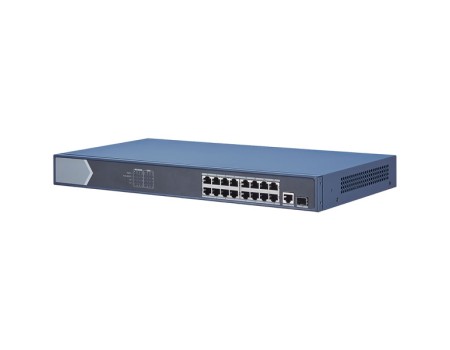 Galaxy Platinum 16-port Gigabit Poe Switch, 1-port Gigabit Uplink, 1-port Gigabit Sfp