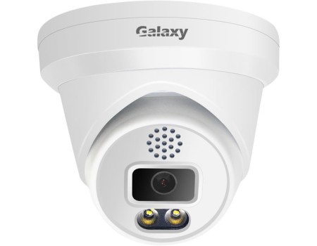 NDAA Galaxy AI Active Deterrence 5MP IP Turret With Two Way Audio