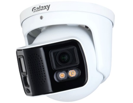 Galaxy Hunter 2x4mp Full Color Eptz AI Dual Lens Splicing Network Turret Ip Camera