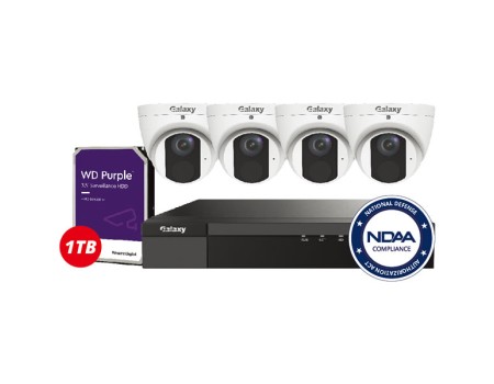 NDAA GALAXY PRO 4K/8MP IP KIT 4CH Kit