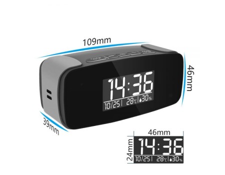 Galaxy Secreteyes HD 1080P Tiny Clock WiFi Spy Security Camera