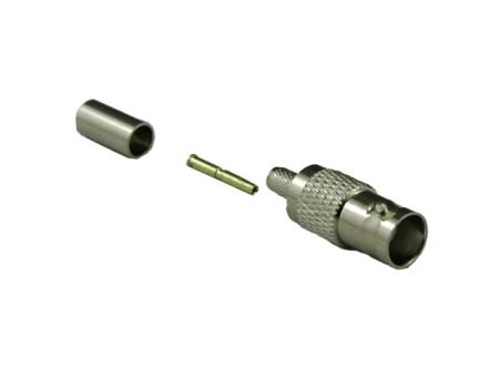 BNC RG59 FEMALE 3PCS CRIMP CONNECTOR