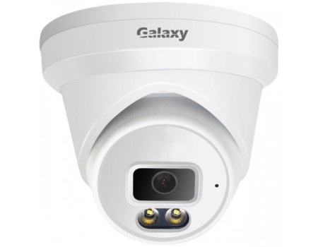 Galaxy Color-V 8MP AI Dual Light Fixed Turret IP Camera with Mic