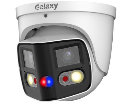 Galaxy Hunter 2x4MP TiOC Duo Splicing Fixed-focal Eyeball WizSense Network Camera