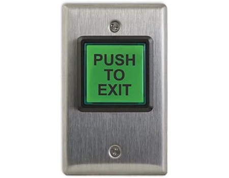 Galaxy Green Push To Exit Button