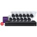 16CH Galaxy Hunter AI 4MP Dual Illumination Full Color IP Turret Kit