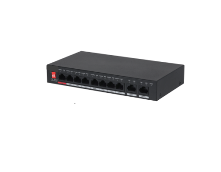 Galaxy Hunter Series 10-port Unmanaged Desktop Switch With 8 Port Poe 