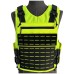 Tactical Mole Green/Black vest with stab proof panels protection level I including SCOPE PVC logo (SIZE L)