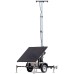 Small compact trailer and 730-watt solar array (Two-365W flat)