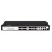 BDCOM 24-Port Gigabit PoE+ 4-Port Gigabit RJ45/SFP Combo L3-lite Managed Switch ( single AC-220V power supply,  370W PoE budget,  with cooling fan,  1U,  standard 19-inch rack-mounted installation)