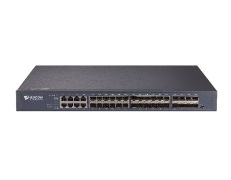 BDCOM 24-port GE SFP + 8-port GE RJ45 + 8-port 10G SFP+ Ethernet routing optical switch (2 power slots, standard AC 220V hot-swap power supply, the cooling fan, 1U, standard 19 inch rack-mounted installation)