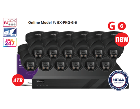16 CH NDAA Galaxy Color-V Full Color 5MP AI IP Turret Kit