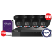 NDAA 4CH Galaxy Color-V 4K Active Deterrence AI Full Color PoE IP Kit