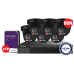 NDAA 8CH Galaxy Color-V 4K Active Deterrence AI Full Color PoE IP Kit