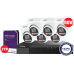 NDAA 8CH Galaxy Color-V 6MP Active Deterrence AI Full Color PoE IP Kit