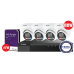NDAA 4CH Galaxy Color-V 4K Active Deterrence AI Full Color PoE IP Kit