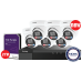NDAA 8CH Galaxy Color-V 4K Active Deterrence AI Full Color PoE IP Kit