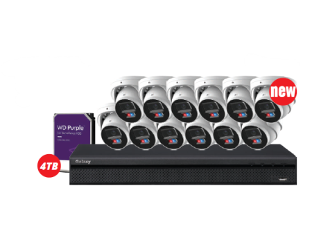 16CH Galaxy Hunter 4K Active Deterrence Two Way Audio AI Full Color Kits 16CH Galaxy Hunter 4K Active Deterrence Two Way Audio AI Full Color Kits