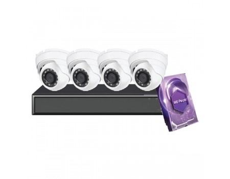 4CH Galaxy Hunter Series 5MP IP Eyeball Kit