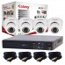 2mp Dome 4 Cameras + Dvr Galaxy Kit