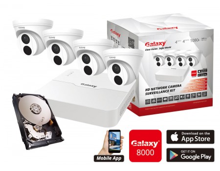 Kit IP Galaxy Pro 4 canaux 