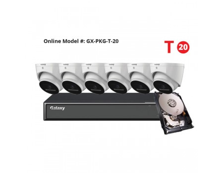 8CH Galaxy Hunter Series 4K Starlight IP Turret Kit