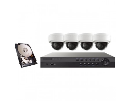 Platinum 4CH 4MP IP Dome Kit