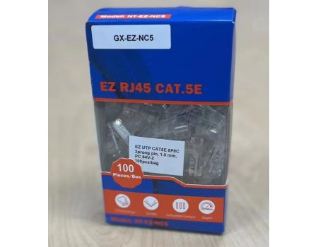 Cat5e Ez Connector(price For 100pcs, 100pcs/box)
