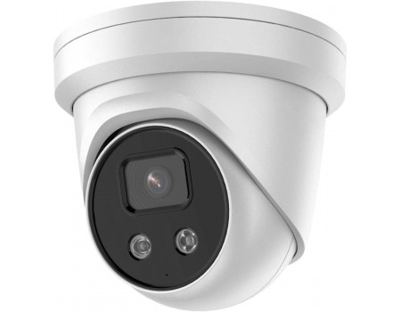 Hikvision 4 MP AcuSense Strobe Light and Audible Warning Fixed Turret Network Camera