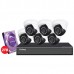8CH Hunter Series 5MP IP Eyeball Camera Kit