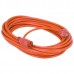 25 Ft Power Extension Cord, Heavy Duty, 16awg, Indoor/outdoor Use,cul Sjtw, Orange