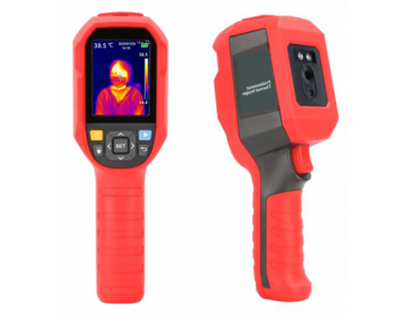 Hand Held Thermal Body Heat Temperature Detector with Camera, Hi Temp Alarm, LCD