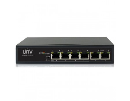 6 Ports (4 PoE) 10/100 Mbps Switch