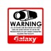 Galaxy CCTV Sticker Sign