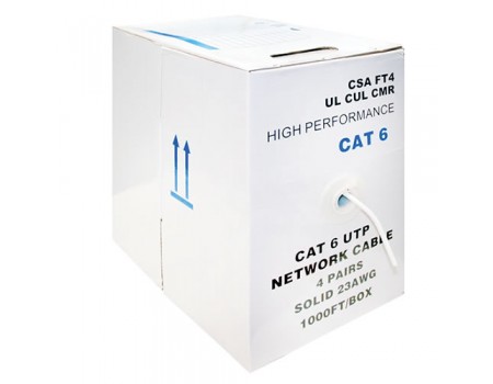UTP CAT6 Network Cable All Copper 1000FT