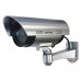 Dummy Indoor/Outdoor Security Bullet Camera with Red Flashing LED Light