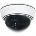 Dummy Indoor/Outdoor Security Dome Camera with Red Flashing LED Light