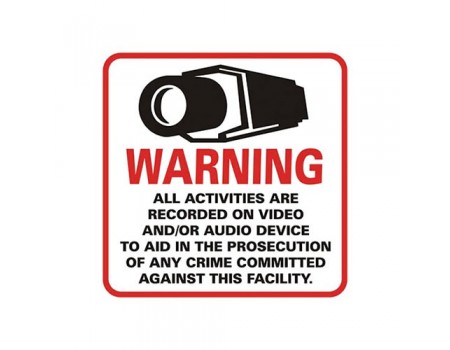 Panneau d'avertissement CCTV
